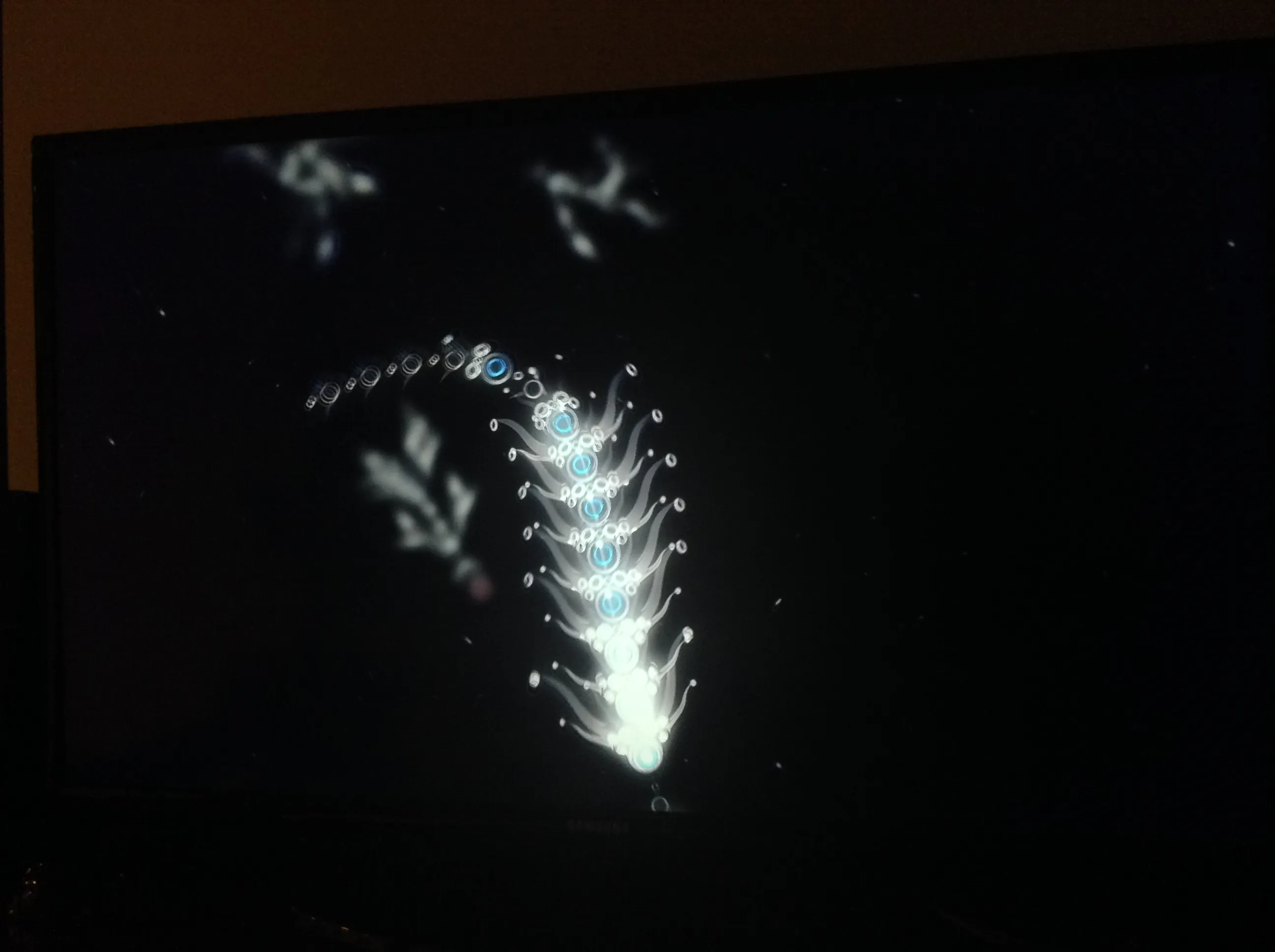 A partially grown creature in the first section