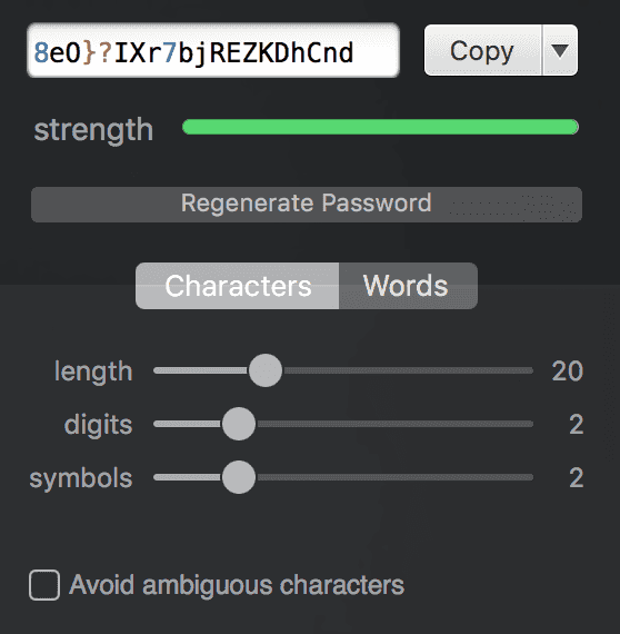 password generation